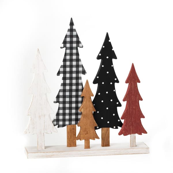 SULLIVANS 18 in. Multicolor Wood Tree