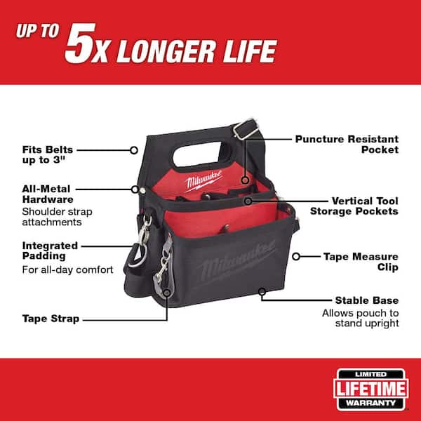 15-Pocket Electricians Work Pouch/Holster with Quick Adjust Belt