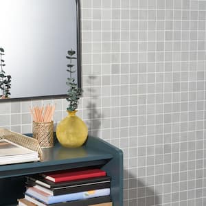 Forge Smoke 11.81 in. x 11.81 in. Matte Porcelain Floor and Wall Mosaic Tile (0.96 sq. ft./Each)