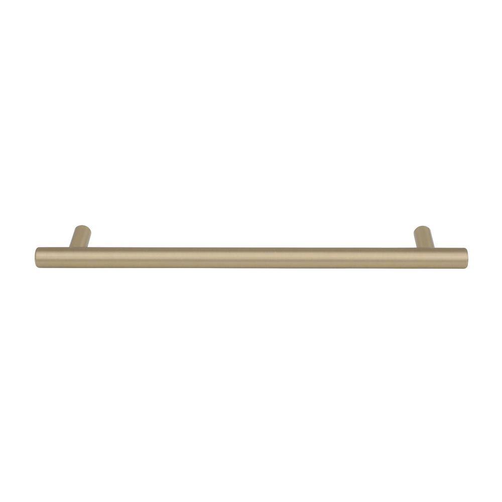 Golden Champagne 14.63" Modern Bar Pull with Mounting Hardware