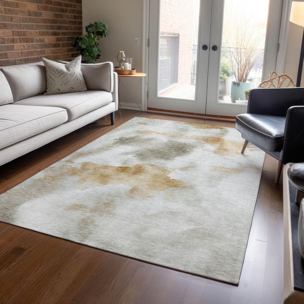 Chantille Machine Washable Indoor/Outdoor Abstract ACN1800 Putty 3 ft. x 4 ft. Area Rug price history on PriceWatchPro