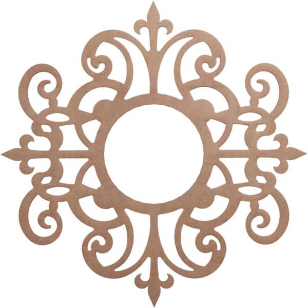 Ekena Millwork 0.25 in. x 36 in. x 36 in. Wood Medallion Moulding