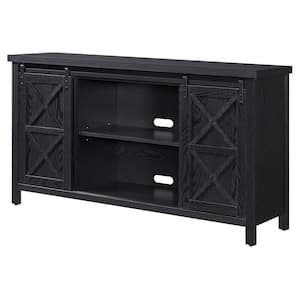 Elmwood 58 in. Black Grain TV Stand Fits TV's up to 65 in.