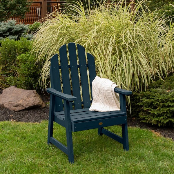 Classic Westport Garden Federal Blue Stationary Plastic Outdoor Lounge Chair
