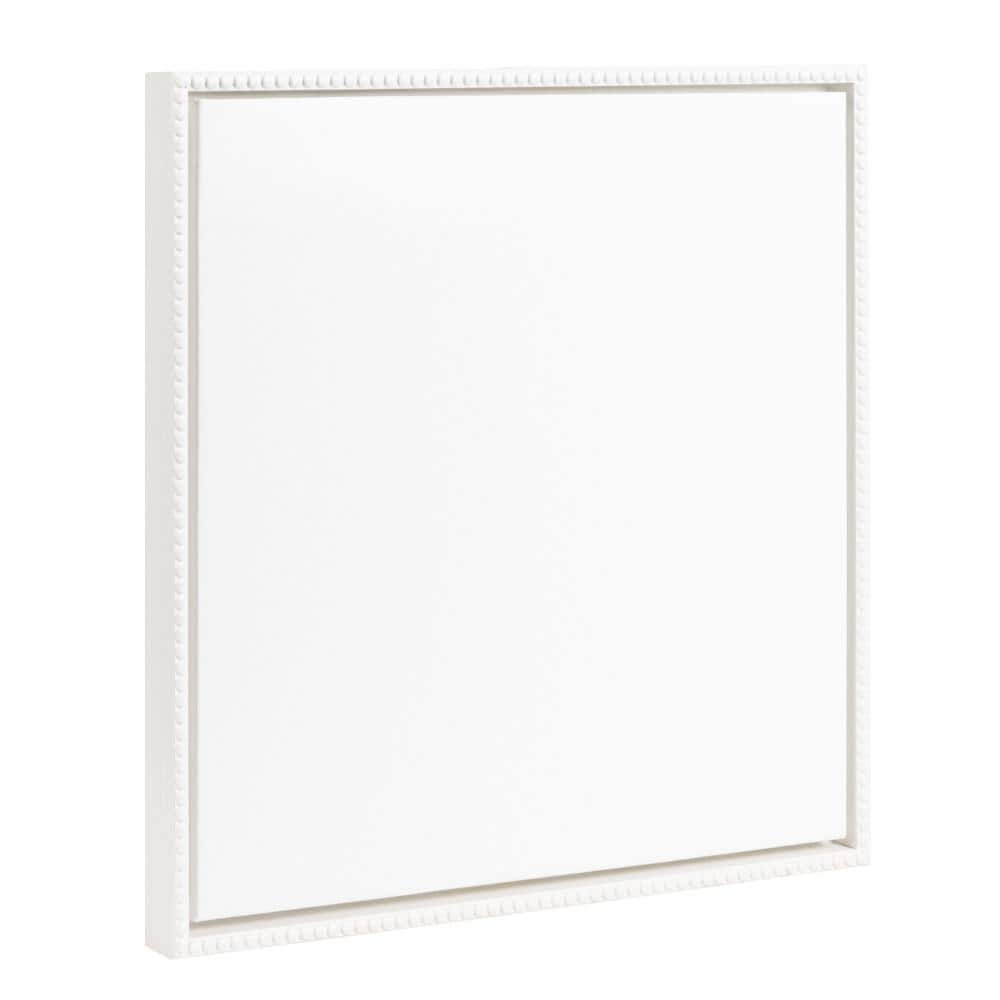 White Beaded Framed Canvas for DIY Art, 22"x22"