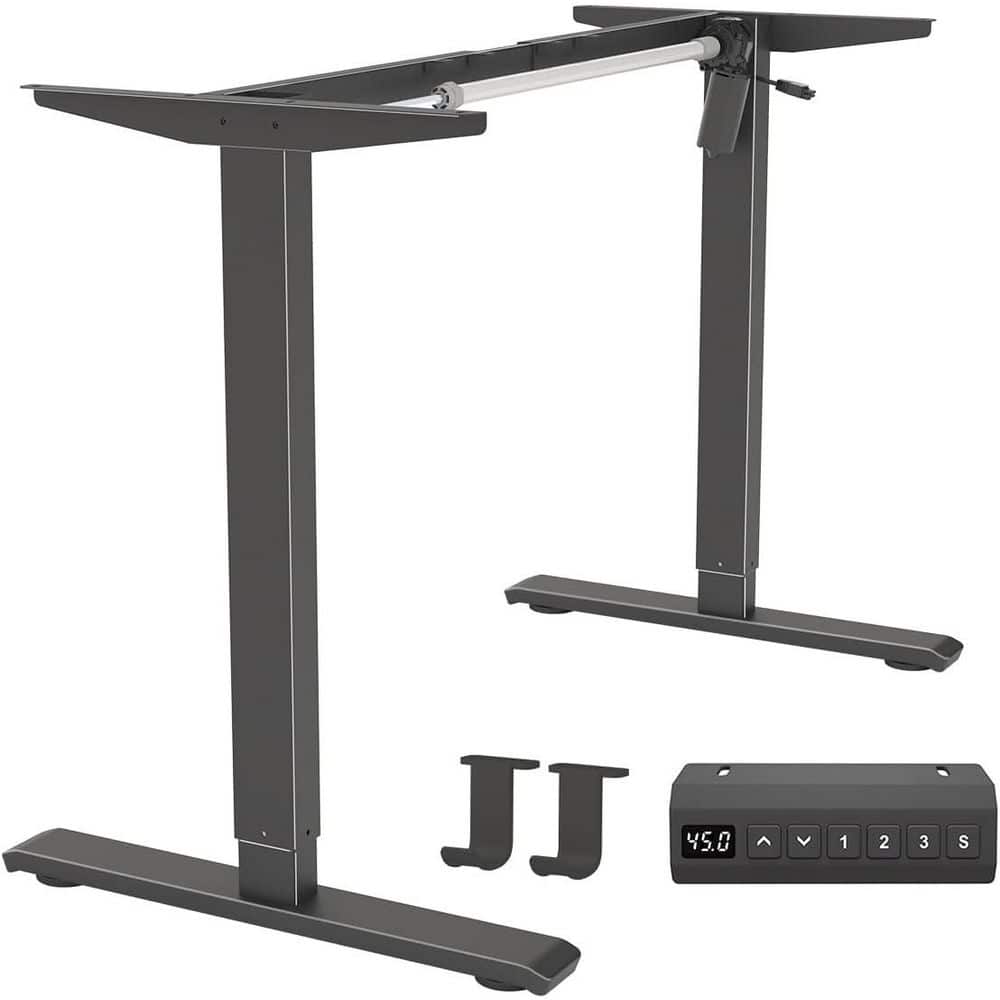 Electric Adjustable Standing Desk Frame Base with 3 Memory Height Settings, Smooth Quiet Operation