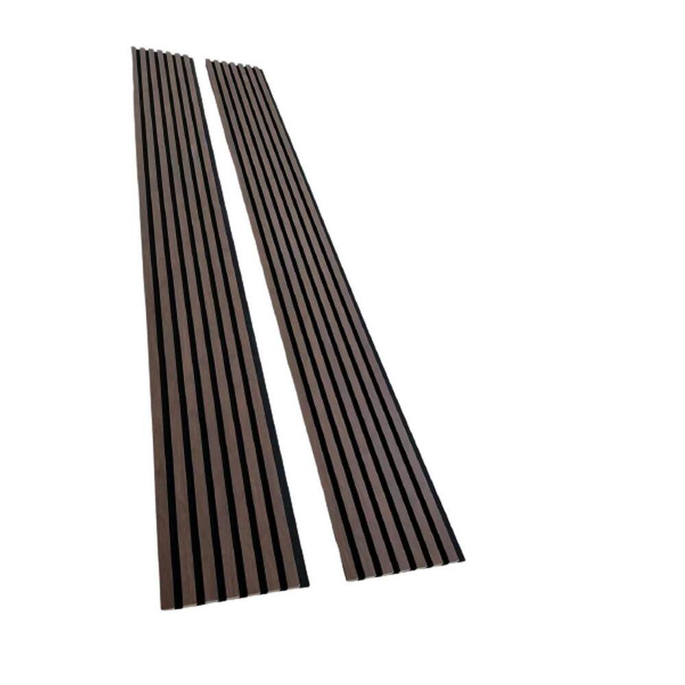 94.5 in. x 12.6 in x 0.8 in. Acoustic Vinyl Wall Cladding Siding Board in Dark Chestnut Color (Set of 2-Piece) price history on PriceWatchPro