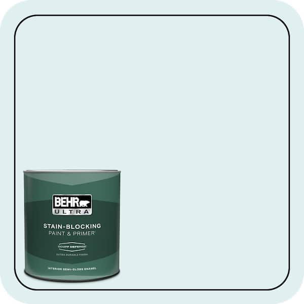 BEHR ULTRA 1 qt. #M480-1 Helium Extra Durable Semi-Gloss Enamel Interior Paint & Primer