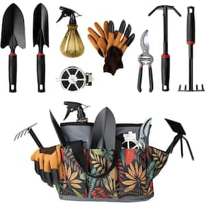 11-Piece Garden Tool Kit with Outdoor Hand Tools, Garden Tool Set  B089Q6SKCP - The Home Depot