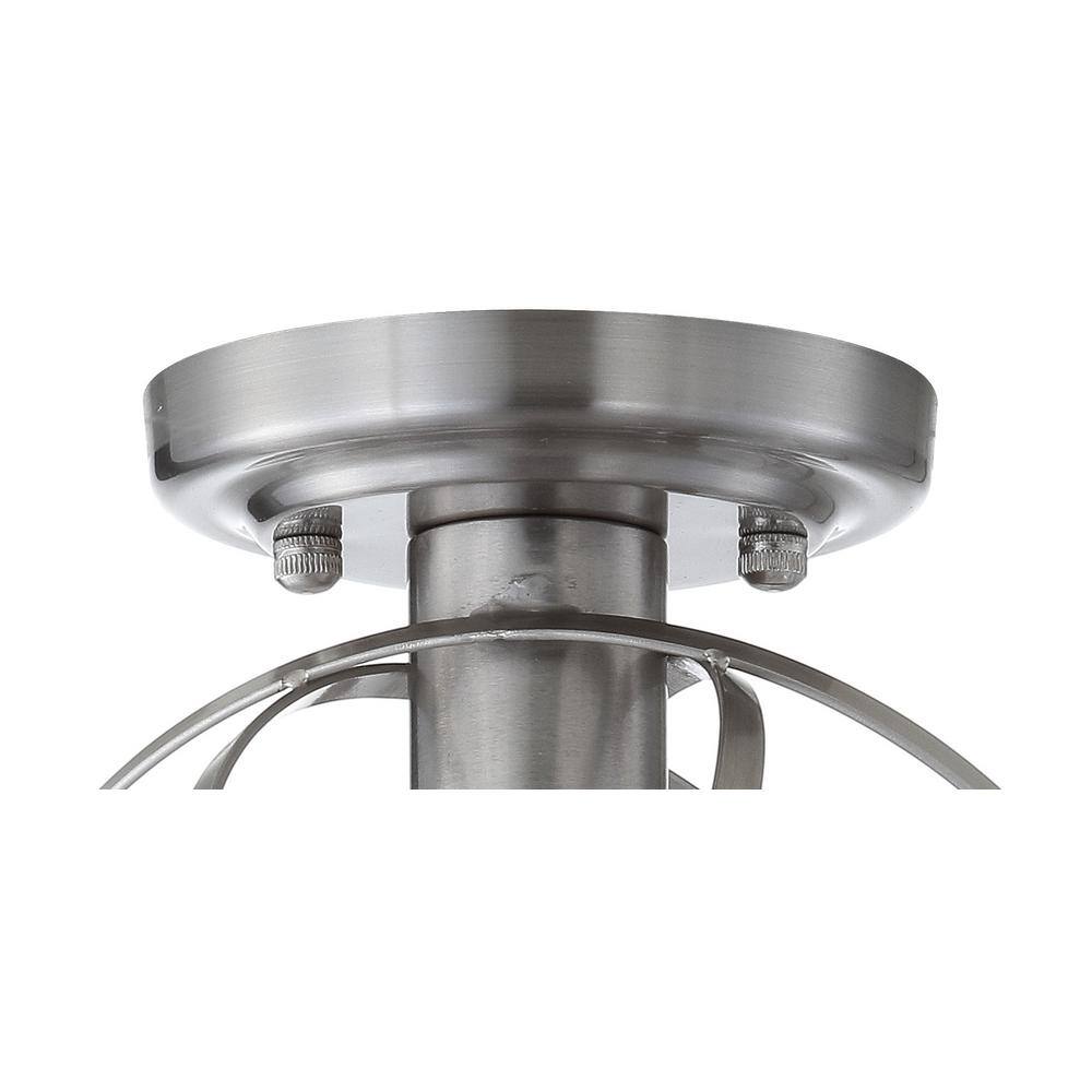 Alma 8.5" Chrome Glass LED Flush Mount Light