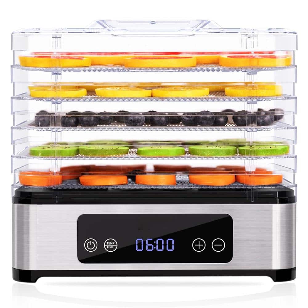 5-Tray Stainless Steel Food Dehydrator Machine 420W Food Dryer with Adjustable Timer & Temperature, Recipe Book price history on PriceWatchPro