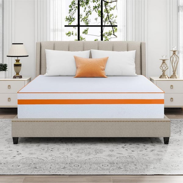 WONDER COMFORT Elegant Queen Medium Cool Gel Memory Foam 13.75 in. Bed-in-a-Box Hybrid Mattress with Breathable Bamboo Cover