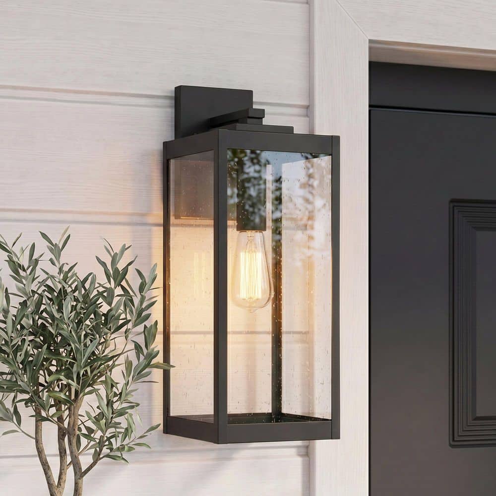 Quoizel Westover 1-Light Earth Black Outdoor Wall Lantern Sconce