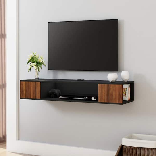 how to install a dvd player shelf to a tv wall mount
