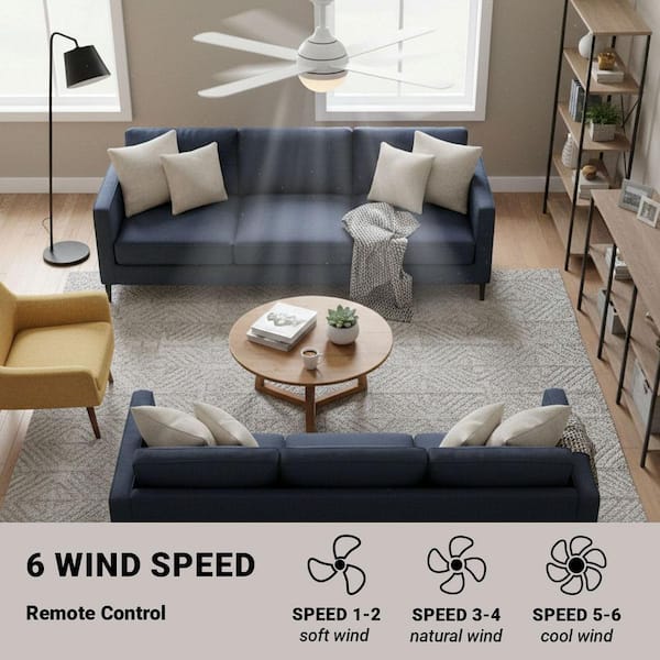 Hampton Bay Morland 52 in. Smart Indoor/Covered Outdoor Matte