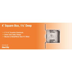 4 in. Steel Square Electrical Box