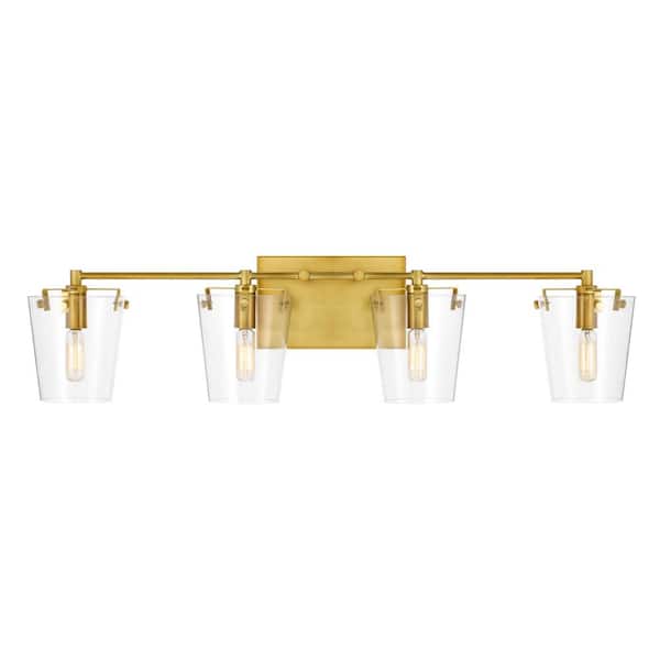 Varaluz Arlo 31.625 in. 4-Light Gold Vanity Light