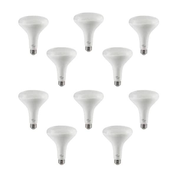 Euri Lighting 100-Watt Equivalent BR40 Energy Star and Dimmable LED Light Bulb in Bright White 4000K (10-Pack)