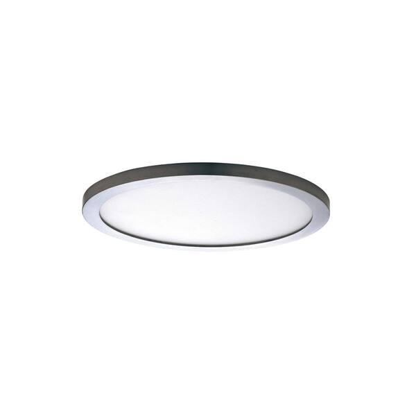 Maxim Lighting Wafer 7 in. Satin Nickel Integrated LED Flushmount Light