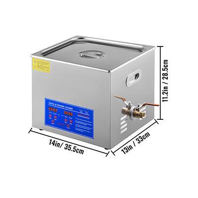 Vevor 15L Ultrasonic Cleaner 760W Stainless Steel Knob Control W/ Heater  Timer, 1 - Kroger