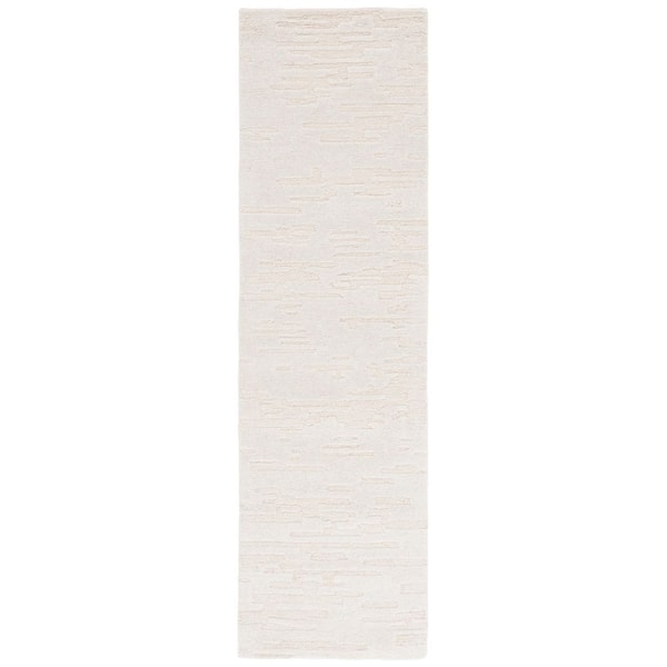 Renewal 2 ft. x 8 ft. Ivory Abstract Runner Rug