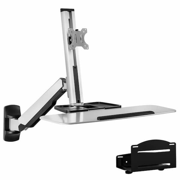 mount-it! Wall Mounted Sit-Stand Single Monitor Workstation