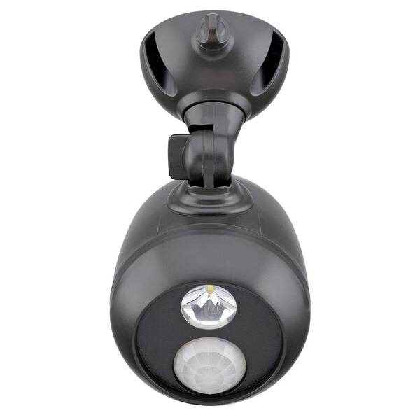 Mr Beams - Outdoor 140 Lumen Battery Powered Motion Activated Integrated LED Spotlight, Brown
