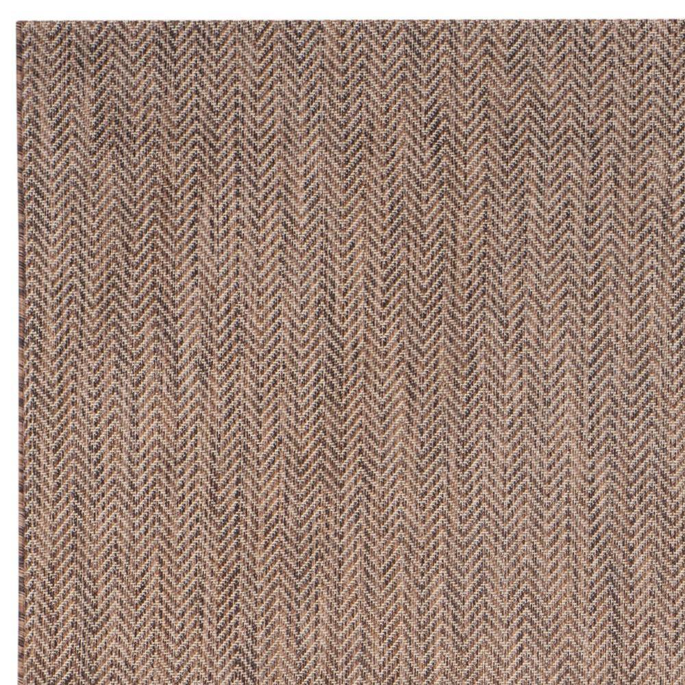 Courtyard Brown Beige Rectangular Easy-Care Outdoor Area Rug