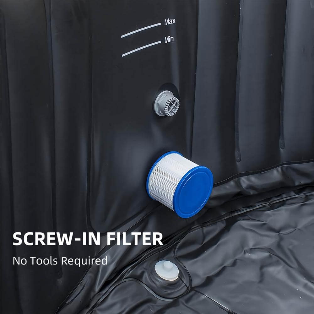 Blue and White Inflatable Hot Tub Spa Filter Cartridge Set