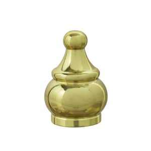 1-1/2 in. Brass Plated Steel Lamp Finial (1-Pack)