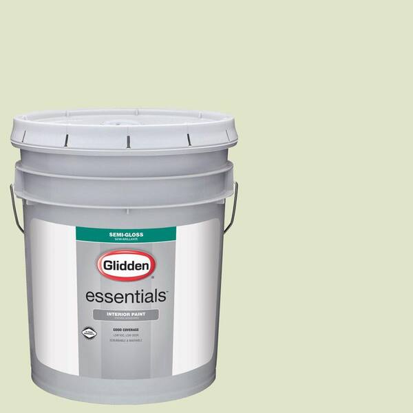 Glidden Essentials 5 gal. #HDGG32U Light Chervil Semi-Gloss Interior Paint