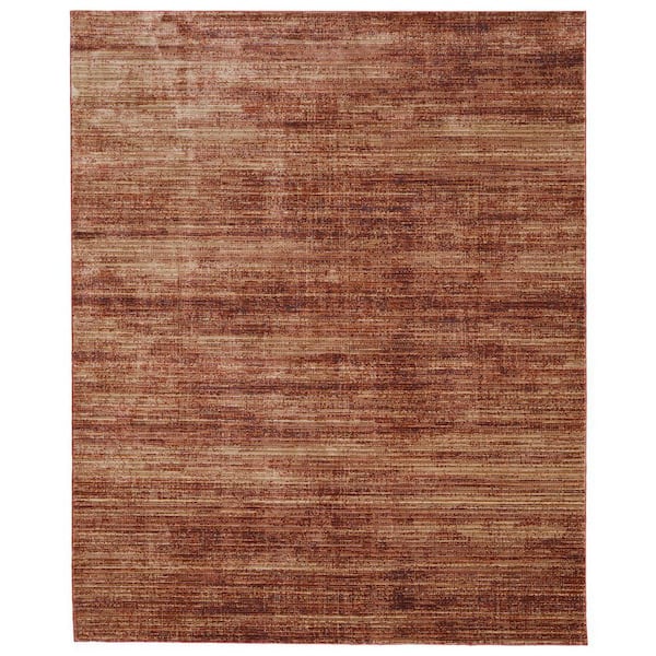 9 ft. x 13 ft. Tan, Brown Solid Color Area Rug