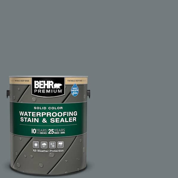 BEHR PREMIUM 1 gal. #PPU25-19 Ocean Swell Solid Color Waterproofing Exterior Wood Stain and Sealer