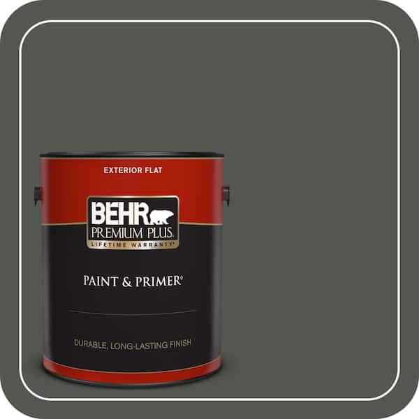 1 gal. #ECC-47-3 Twilight Forest Flat Exterior Paint & Primer