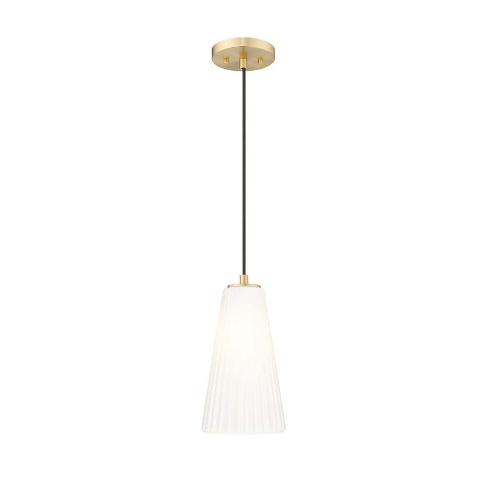 11-Inch Modern Gold Glass Pendant Light