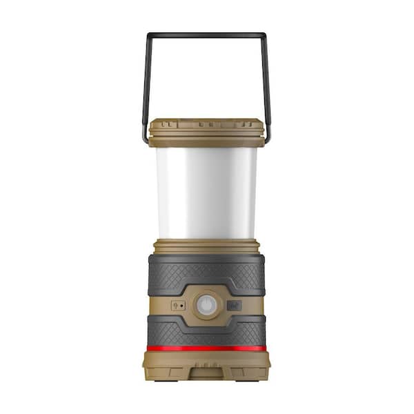 EAL35R 1000 Lumens Voice Activated Rechargeable Camping Lantern Flashlight, Flat Dark Earth
