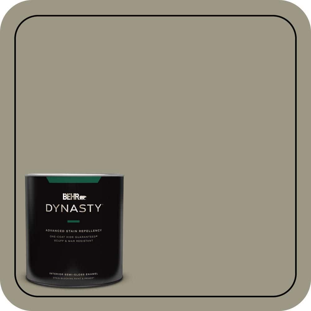 1 qt. #PPU8-20 Dusty Olive One-Coat Hide Semi-Gloss Enamel Interior Stain-Blocking Paint and Primer price history on PriceWatchPro