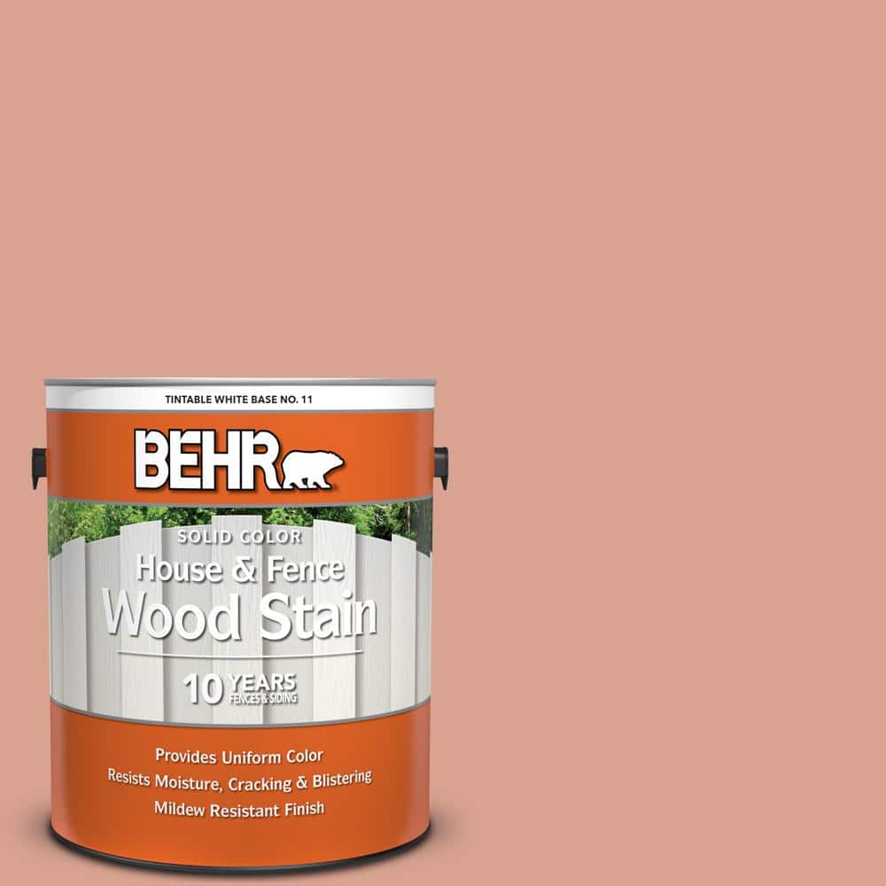 1 gal. #HDC-CT-13 Apricotta Solid Color House and Fence Exterior Wood Stain