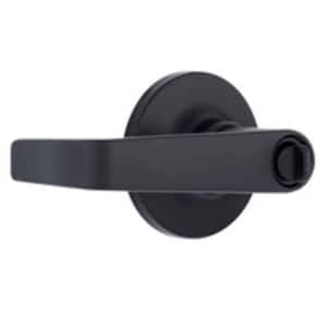 Schlage Broadway Matte Black Privacy Bed/Bath Door Handle with ...