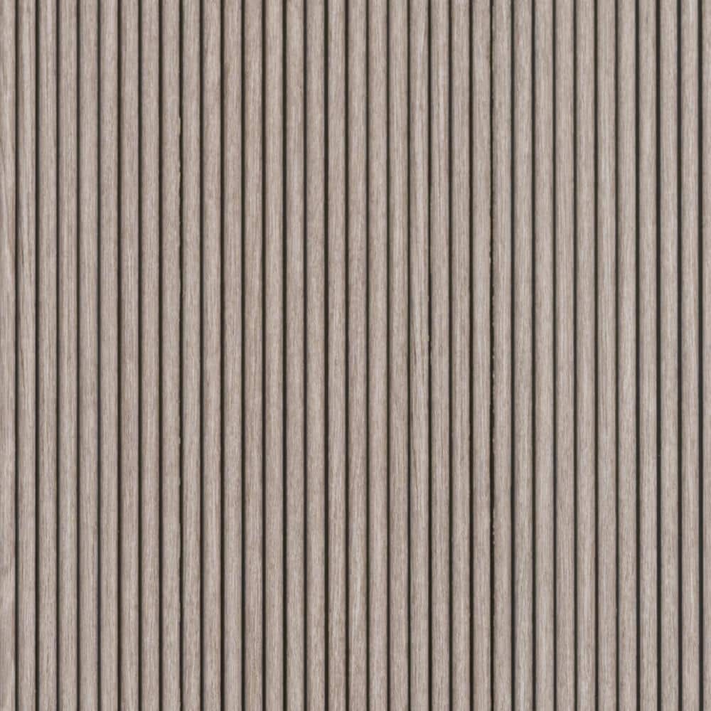 Ash Polystyrene 112" x 12" 3D Wood Slat Wall Panels