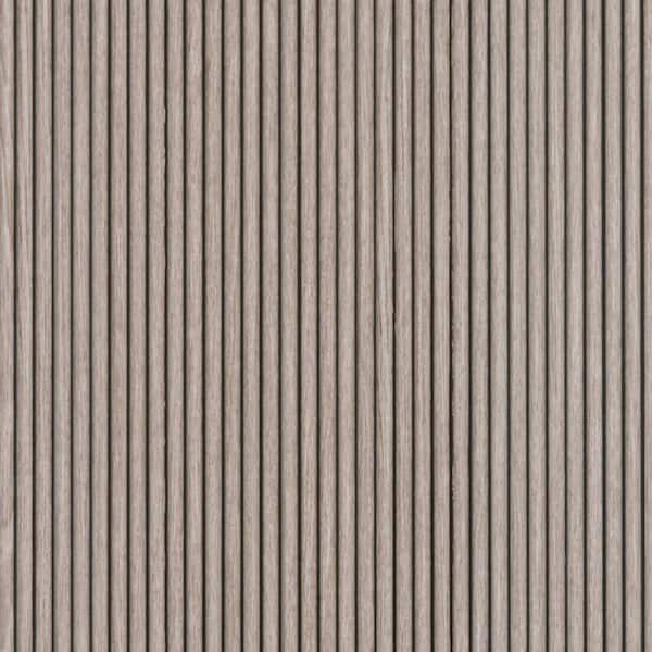 FROM PLAIN TO BEAUTIFUL IN HOURS Rounded Mini Slats 1/4 in. x 1 ft. x 9.3 ft. Ash Glue-up Foam Wood Slat Walls (Pack of 10)/93 sq. ft.