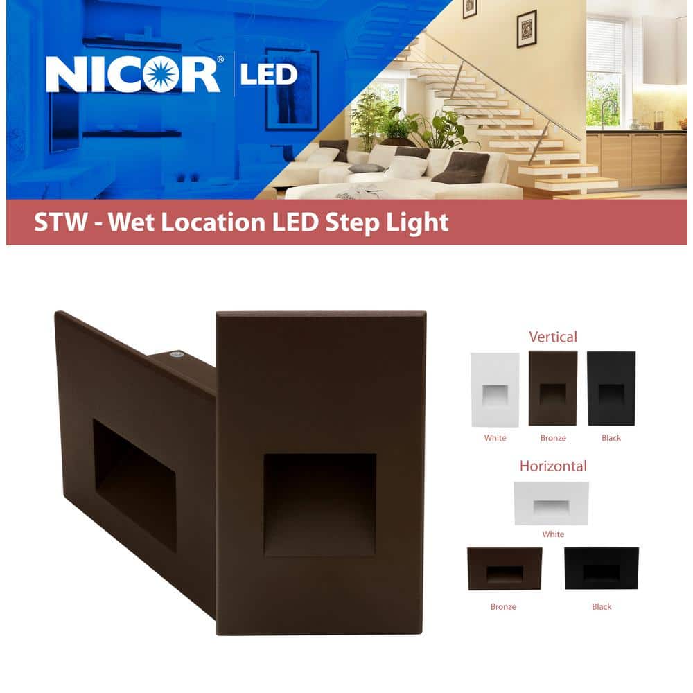 Bronze Matte LED Pathway Step Light
