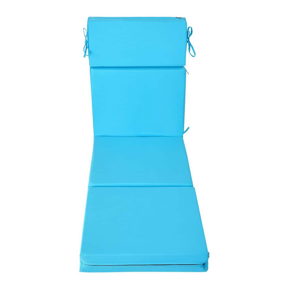 Set of 2 Outdoor Chaise Cushions, 72 x 21 x 4 in. Waterproof & Fade-Resistant with Ties, Patio Pads for Poolside or Deck price history on PriceWatchPro