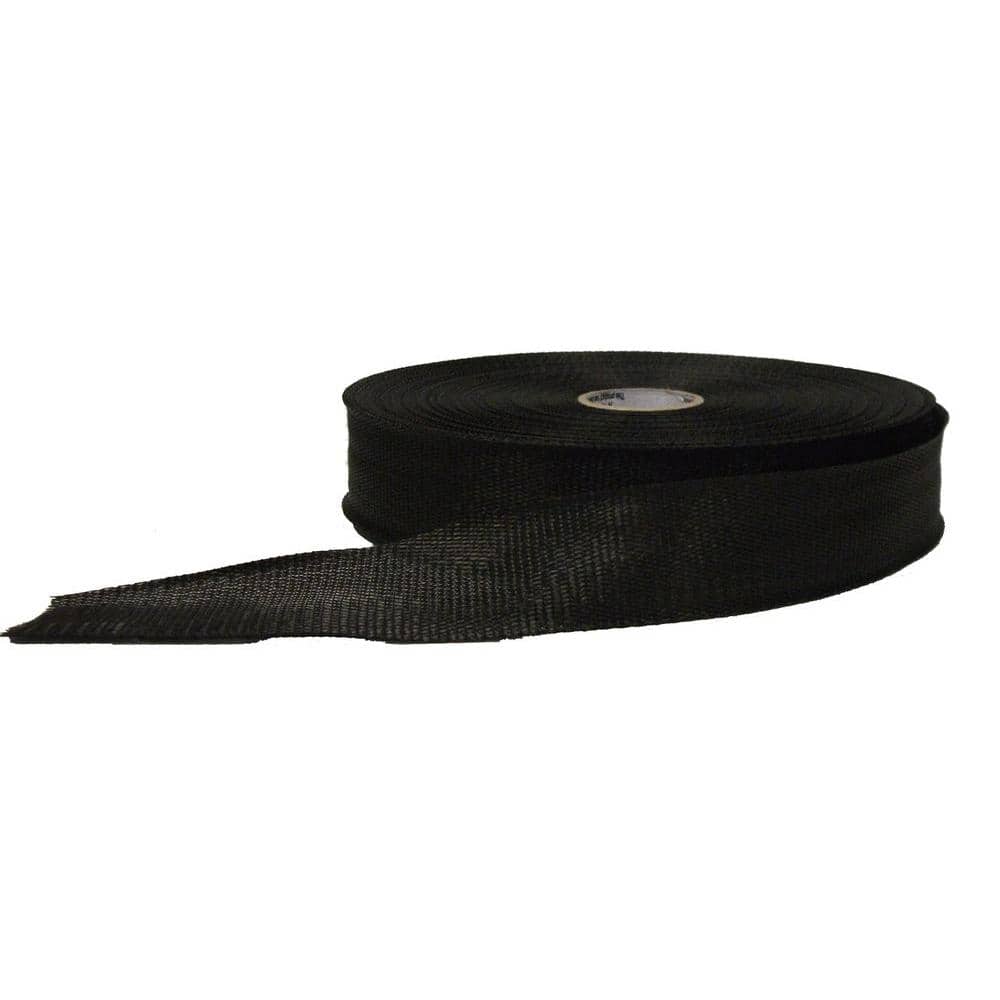 Black Nylon Duct support webbing strap Belt 1 3/4 x 300 ft 