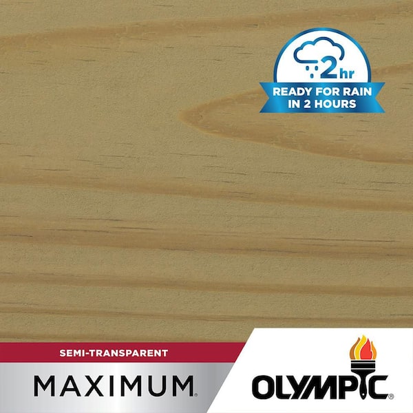 Olympic Maximum 1 gal. ST-2004 Cape Cod Gray Semi-Transparent Exterior Stain and Sealer in One Low VOC