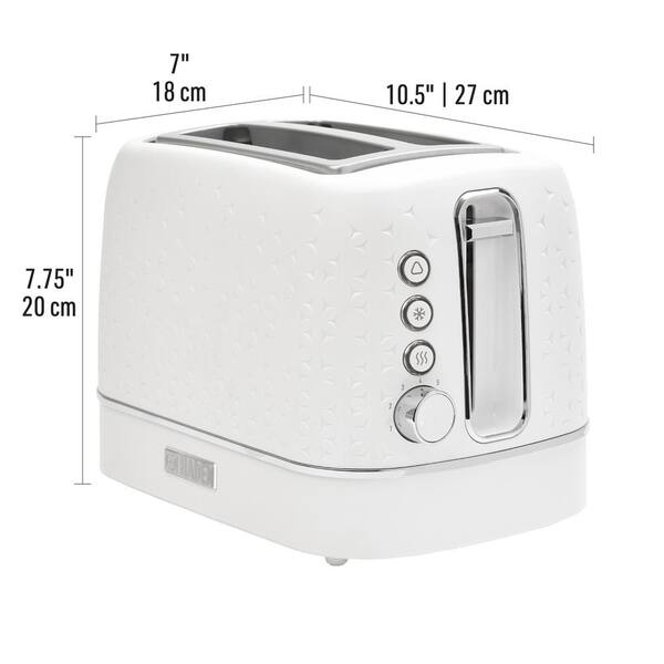 HADEN Starbeck 860-Watt 2 Slice Toaster Wide Slot Bright