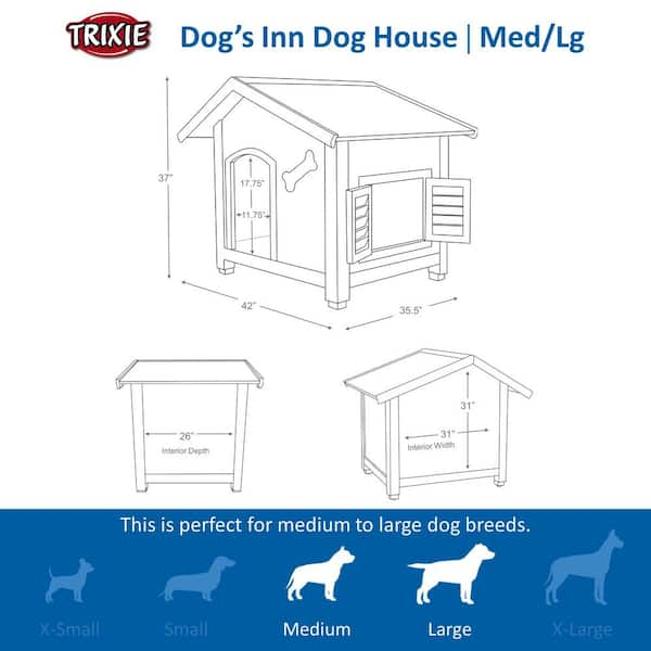 Large dog 2024 house size