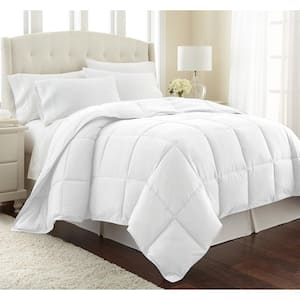 Vilano Down Alternative White Solid Twin/XL Microfiber Comforter