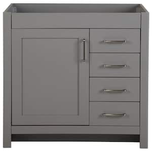 Westcourt 36 in. W x 22 in. D x 34 in. H Bath Vanity Cabinet without Top in Sterling Gray