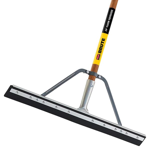 Brute 24 in. Rubber Blade Squeegee with 5 ft. Wood Handle